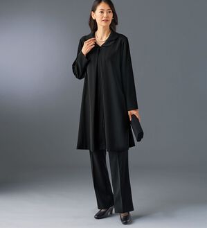 BELLUNA（ベルーナ）の「洗えるストレッチ素材！ゆったりチュニックセットアップ（ブラックフォーマル（喪服・礼服））」｜詳細画像