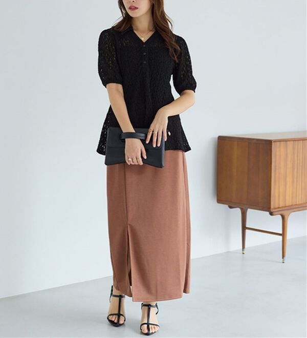 alotta（アロッタ）の「総レーススキッパーポロチュニック（チュニック）」｜詳細画像