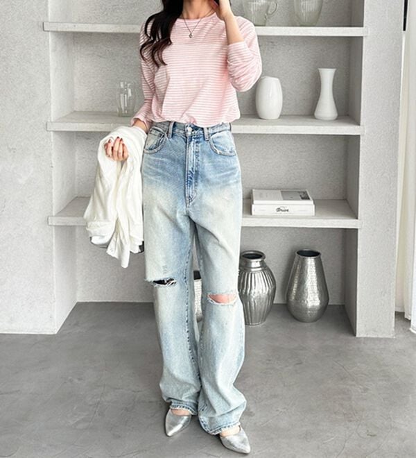 GeeRA（ジーラ）の「着回し自在！スラブシアートップス（カットソー）」｜詳細画像