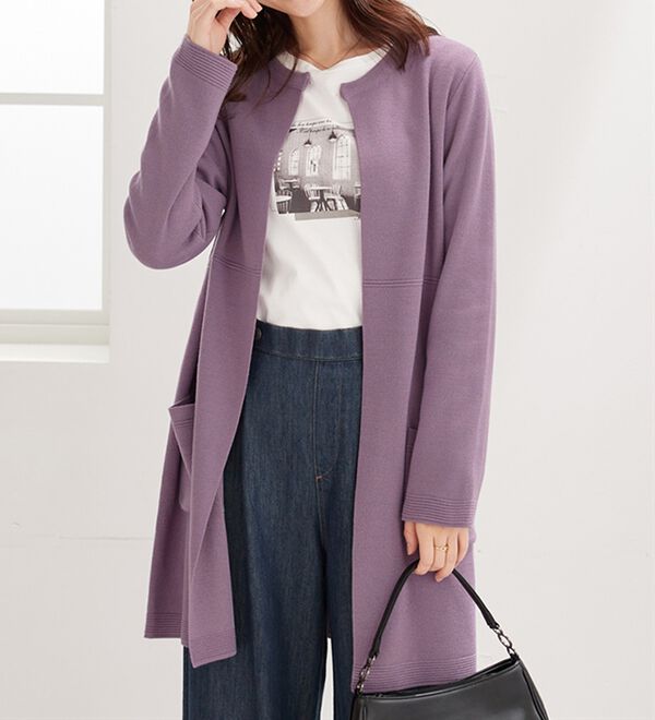 FORME mother ミラノリブカーディガン☆サイズ0 新品 ミラノリブワイドカーディガン | GRANDMA MAMA DAUGHTER (Women