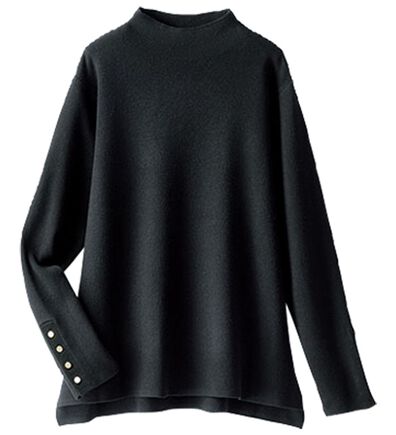 BELLUNA（ベルーナ）の「もちもち袖ボタンニットプルオーバー（ニット・セーター）」