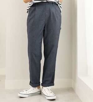 BELLUNA（ベルーナ）の「＜ｓｏｒａｆｕｋｕ＞ペインターテーパードパンツ（テーパードパンツ）」｜デニム調