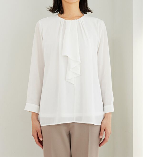 BELLUNA（ベルーナ）の「＜セレモニースタイル＞ボウタイデザインブラウス（ブラウス）」｜詳細画像