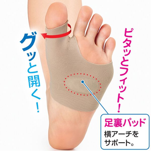 「お医者さんの（Ｒ）外反母趾サポーター　ピタ肌（１枚）（ボディケア）」｜詳細画像