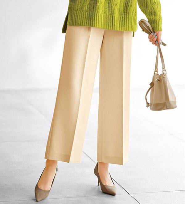 サマ見え！タック使いワイドパンツ - ベルーナ【公式】 