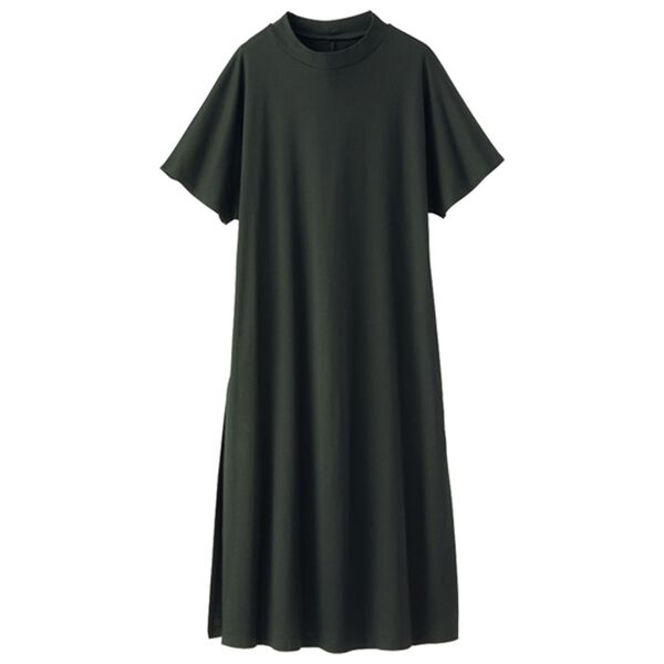 BELLUNA（ベルーナ）の「【UNDOVE】＜日本製＞クールコットン１００％スリットワンピース（カットソーワンピース）」｜詳細画像