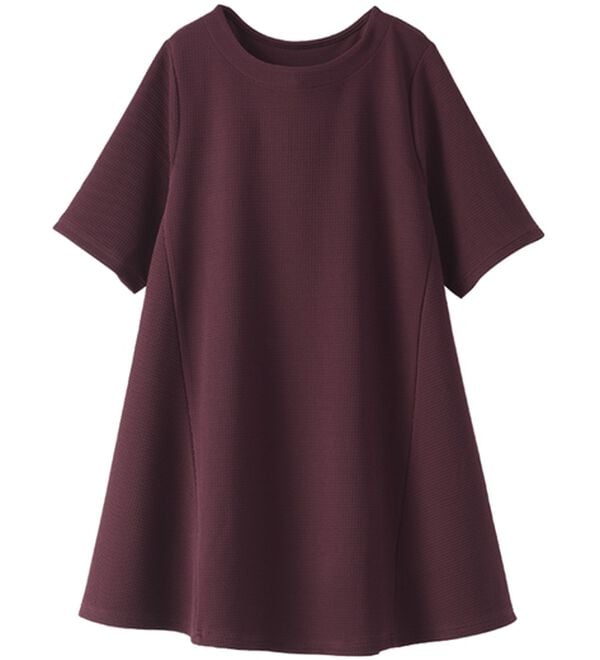 BELLUNA（ベルーナ）の「ひんやり！ポコポコエンボス素材－３ｋｇ見えチュニック（チュニック）」｜詳細画像