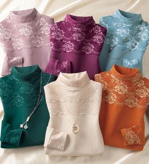 「華やぎ美人の綿１００％レースインナー（肌着・インナーウェア）」｜詳細画像