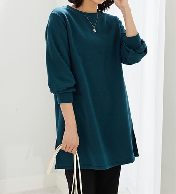 BELLUNA（ベルーナ）の「ふんわり素材軽ぽかチュニックワンピ―ス（チュニックワンピース）」｜詳細画像