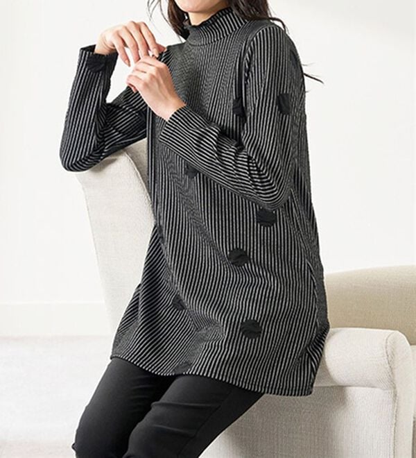 BELLUNA（ベルーナ）の「華やかふくれジャカードチュニック（チュニック）」｜詳細画像