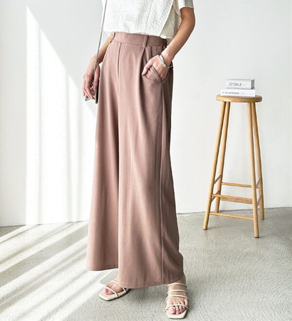 接触冷感！美脚ストレッチワイドパンツ - ベルーナ【公式】
