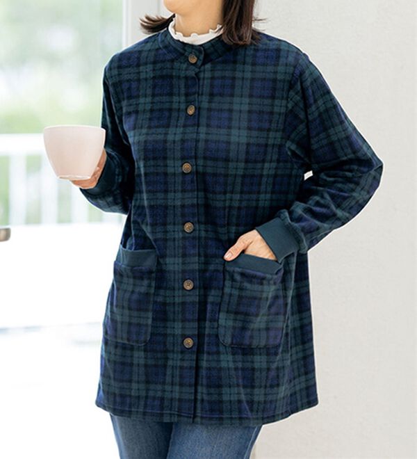 ルフラン（ルフラン）の「家計に安心！あったかフリースジャケット（その他カーディガン）」｜詳細画像