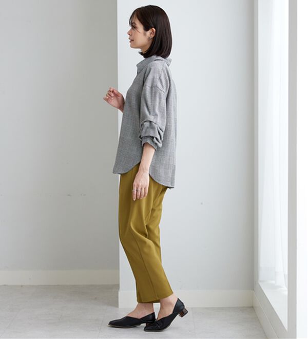 BELLUNA（ベルーナ）の「【新色追加】袖タックデザインスキッパーシャツ（シャツ）」｜詳細画像