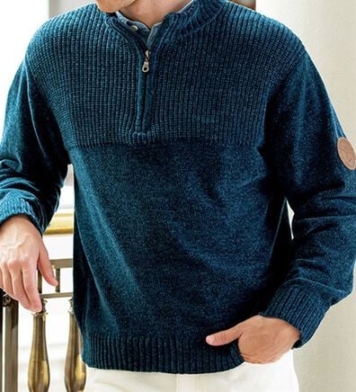 「＜アーノルド　パーマー＞モールニットハーフジップトレーナー（メンズトレーナー）」