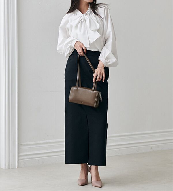 RANAN（ラナン）の「ボリュームボウタイブラウス（ブラウス）」｜詳細画像