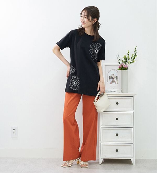 BELLUNA（ベルーナ）の「ひんやリッチコットン大人のおしゃれプリントチュニック（チュニック）」｜詳細画像