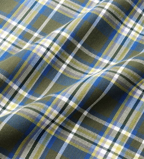 「＜バイロフト（Ｒ）＞カシミヤタッチネルシャツ（メンズシャツ）」｜詳細画像