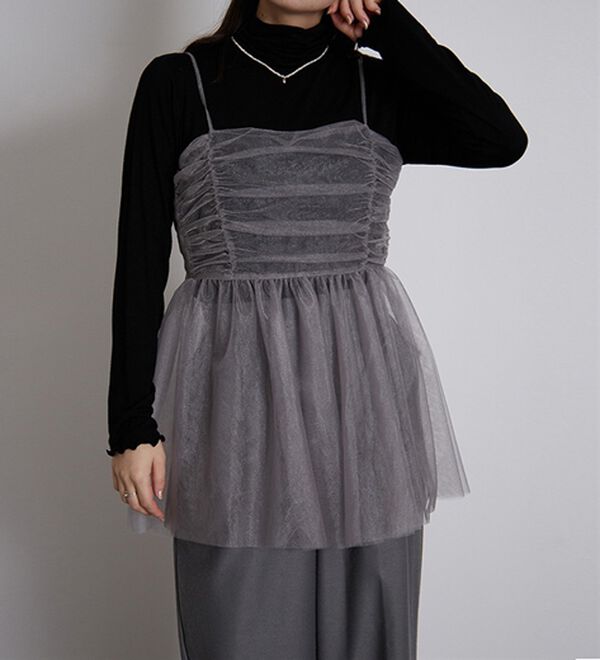 RANAN（ラナン）の「ラメチュールビスチェ（ブラウス）」｜詳細画像