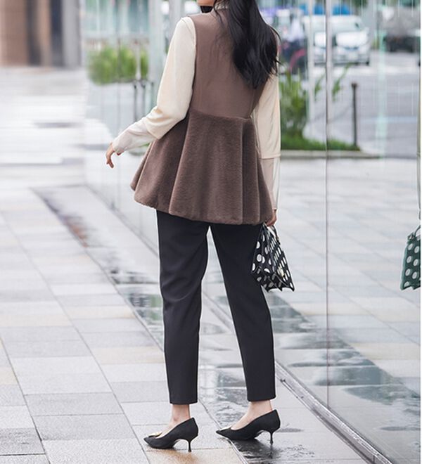 RANAN（ラナン）の「ペプラムファー切替ジレ（ジレ）」｜詳細画像