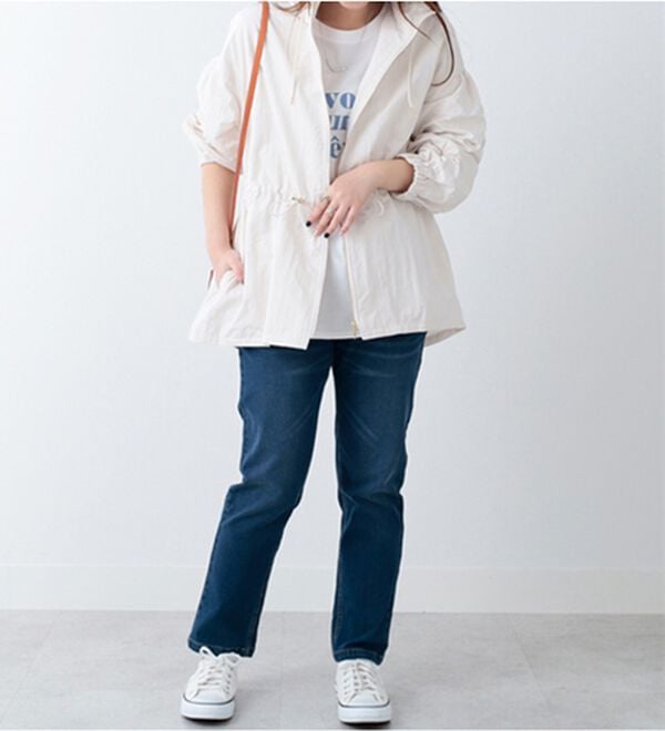 BELLUNA（ベルーナ）の「スピンドル使いショート丈パーカー（ハーフコート）」｜詳細画像