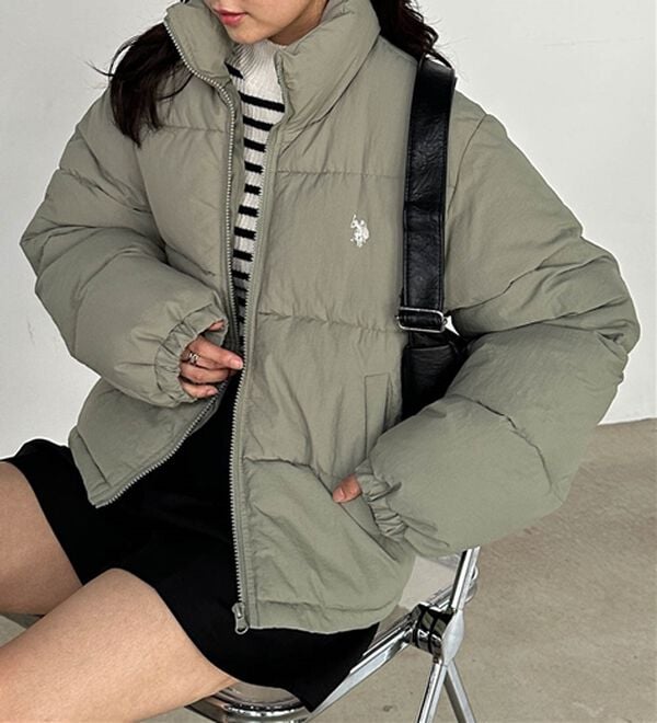 RANAN（ラナン）の「＜U.S.POLO ASSN.＞中綿ショートブルゾン（ブルゾン）」｜カーキ