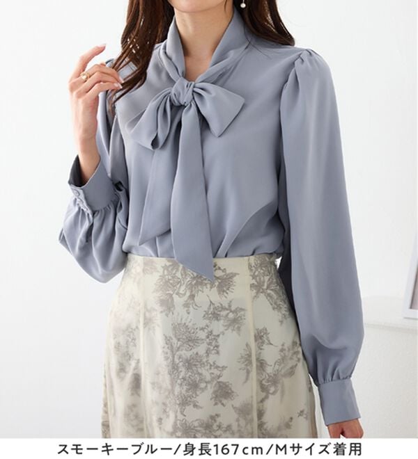 alotta（アロッタ）の「ボウタイデザインブラウス（ブラウス）」｜詳細画像