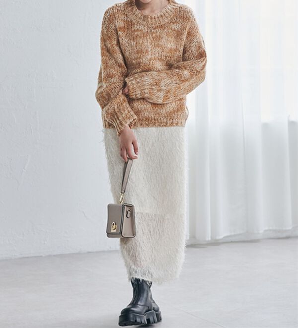 RANAN（ラナン）の「ミックスカラーシャギーニット（ニット・セーター）」｜詳細画像