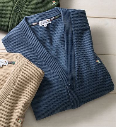 「＜アーノルド　パーマー＞新定番さっと羽織れるワッフルカーディガン（メンズカーディガン）」