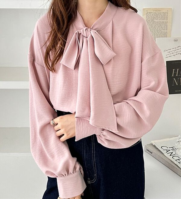 GeeRA（ジーラ）の「前後２ｗａｙボウタイブラウス（ブラウス）」｜詳細画像