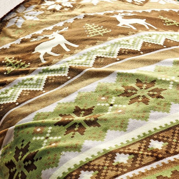 「毛布にもなるフランネル掛布団カバー＜２ＷＡＹ・あったか・裏面シープ調・アルミシート入＞（掛布団カバー）」｜詳細画像