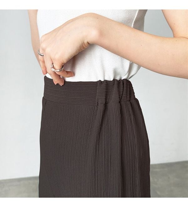 GeeRA（ジーラ）の「セルフカット美脚魅せセミフレアパンツ（フルレングスパンツ）」｜詳細画像