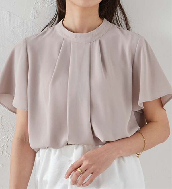 RANAN（ラナン）の「【新色追加】機能付タックデザインブラウス（ブラウス）」｜詳細画像