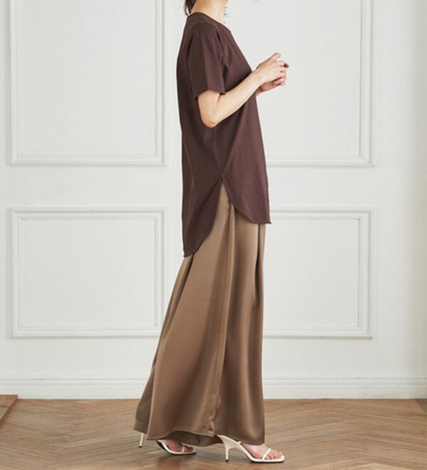 RANAN（ラナン）の「＜ＢＣ＞綿１００％ひんやりラウンドヘムプルオーバー（カットソー）」｜詳細画像