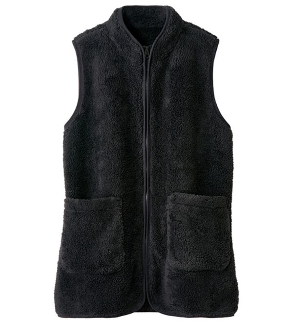 LAVIENNE（ラヴィエンヌ）の「ふわふわ暖かフリースベスト（ベスト）」｜詳細画像