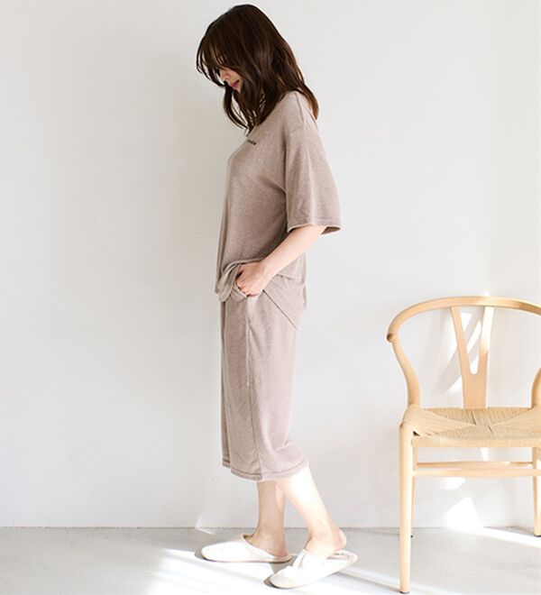 LAVIENNE（ラヴィエンヌ）の「【着るタオル】サラッと気持ちいい！ひんやりクールパイルパジャマ（パジャマ・ルームウェア）」｜詳細画像