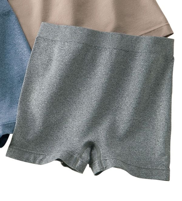 LAVIENNE（ラヴィエンヌ）の「成型１分丈ショーツ（ショーツ）」｜杢グレー