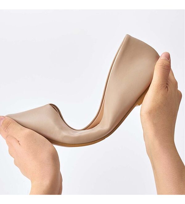 GeeRA（ジーラ）の「足にフィット！スクエアトゥパンプス　プレーン（パンプス）」｜詳細画像