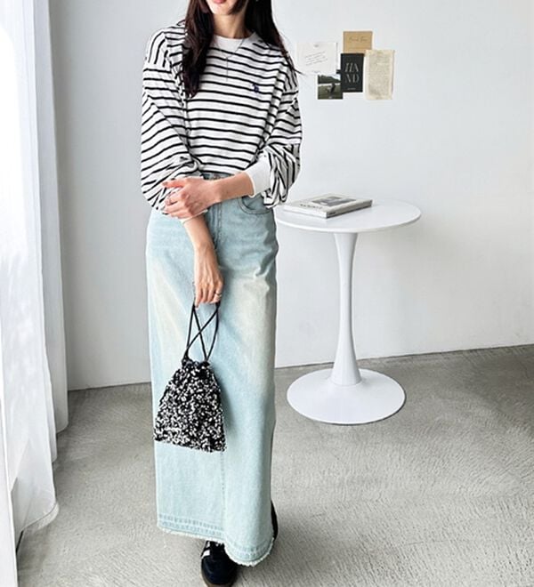 GeeRA（ジーラ）の「【Ｕ．Ｓ．　ＰＯＬＯ　ＡＳＳＮ．】配色ラインロンＴ（カットソー）」｜詳細画像