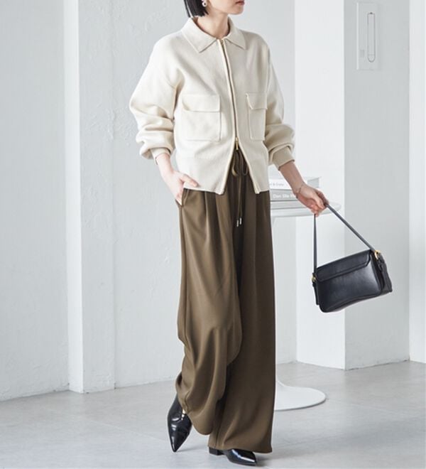 RANAN（ラナン）の「とろみ2タックイージーパンツ（フルレングスパンツ）」｜詳細画像