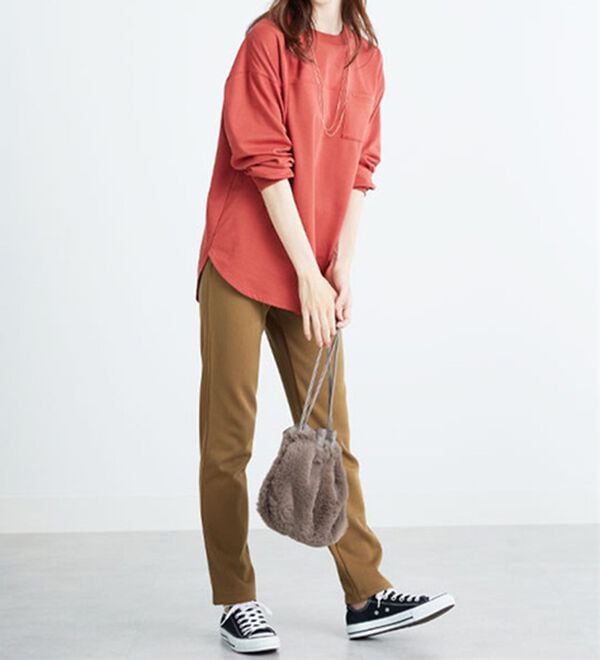 BELLUNA（ベルーナ）の「あったか！裏フリースストレッチパンツ（フルレングスパンツ）」｜詳細画像