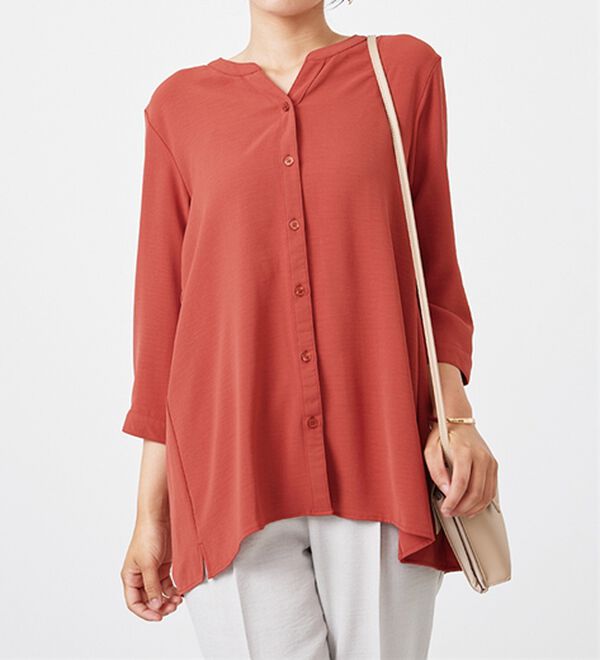 BELLUNA（ベルーナ）の「【新色追加】機能付！バックプリーツチュニック（チュニック）」｜詳細画像