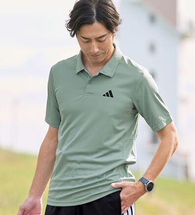 「＜アディダス＞ベーシックポロシャツ（メンズポロシャツ）」
