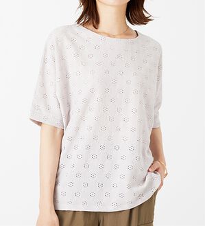 BELLUNA（ベルーナ）の「総レース素材ドルマンプルオーバー（カットソー）」｜詳細画像