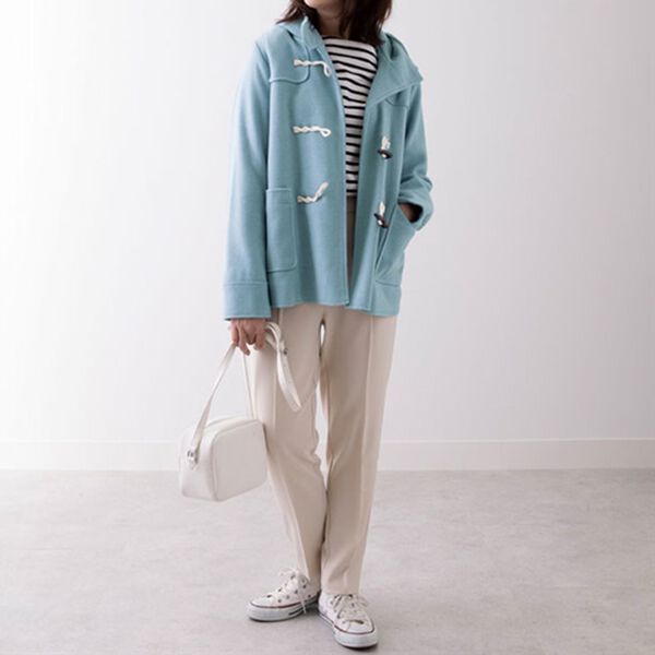 BELLUNA（ベルーナ）の「ウール調素材ダッフルコート（ショートコート）」｜詳細画像