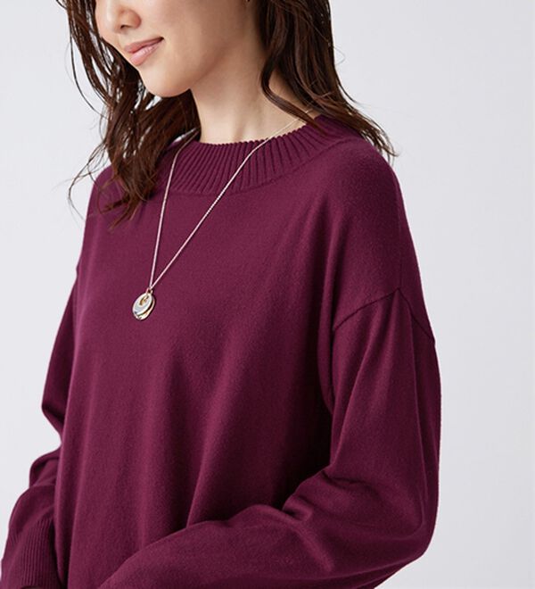 BELLUNA（ベルーナ）の「【新色追加】もちもち素材ハイネックニットプルオーバー（ニット・セーター）」｜詳細画像