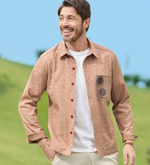 「＜コムルヴァン・オム＞ピケシャーリング涼感ブルゾン（メンズブルゾン）」｜詳細画像