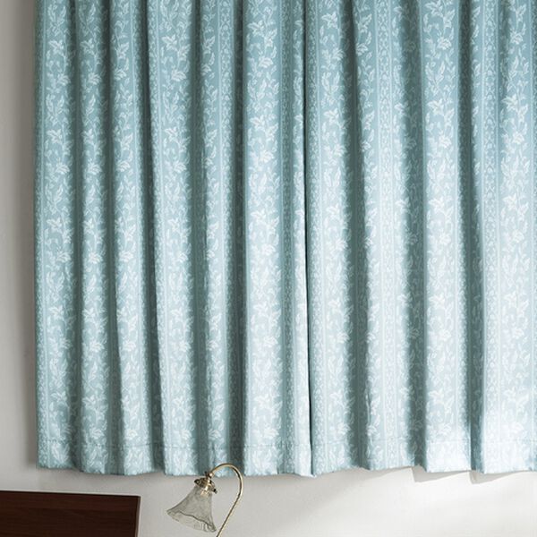 「まるで魔法瓶！アルミ裏地付２層構造カーテンセット（ドレープカーテン）」｜ブルーグレー