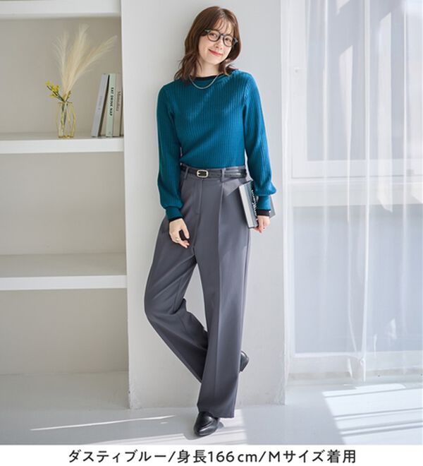 Viola e Viola（ヴィオラ エ ヴィオラ）の「レイヤード風リブニット（ニット・セーター）」｜詳細画像