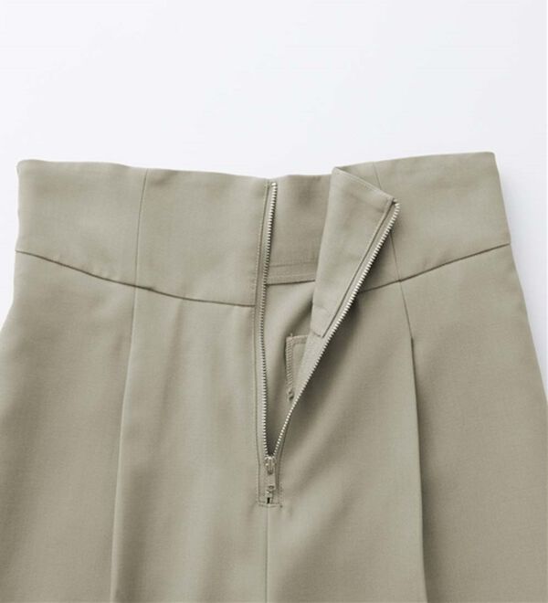 RANAN（ラナン）の「ハイウエストジップワイドパンツ（ワイドパンツ・ガウチョ）」｜詳細画像