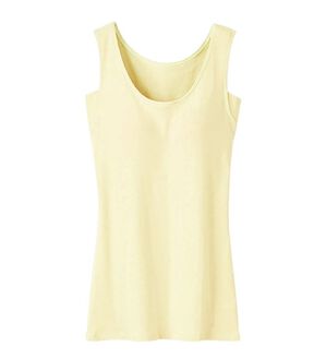 LAVIENNE（ラヴィエンヌ）の「＜さらりラボ＞カップ付タンクトップインナー（ブラトップ・カップ付きインナー）」｜ベージュ